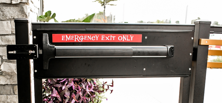 emergency push bar installation in Lake Elsinore