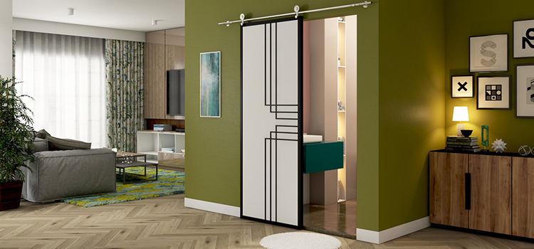 sliding bathroom door installation in Lake Elsinore